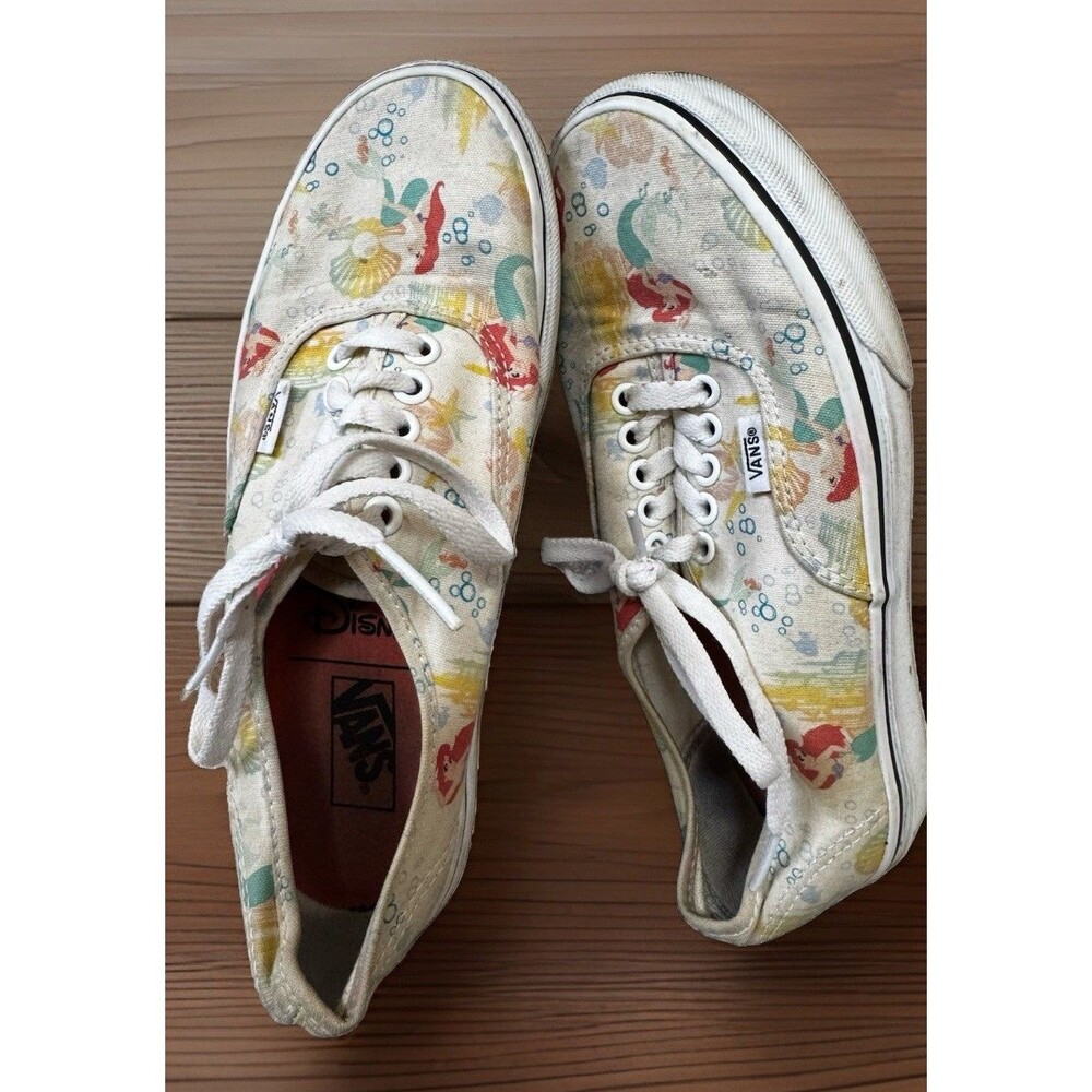 Vans x Disney Little Mermaid Ariel Authentic Sneakers M6.5 W8